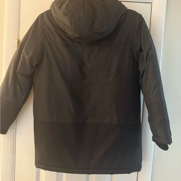 Timberland Kids Black and Gold Hooded Puffer Jacket - Picture 6 of 10